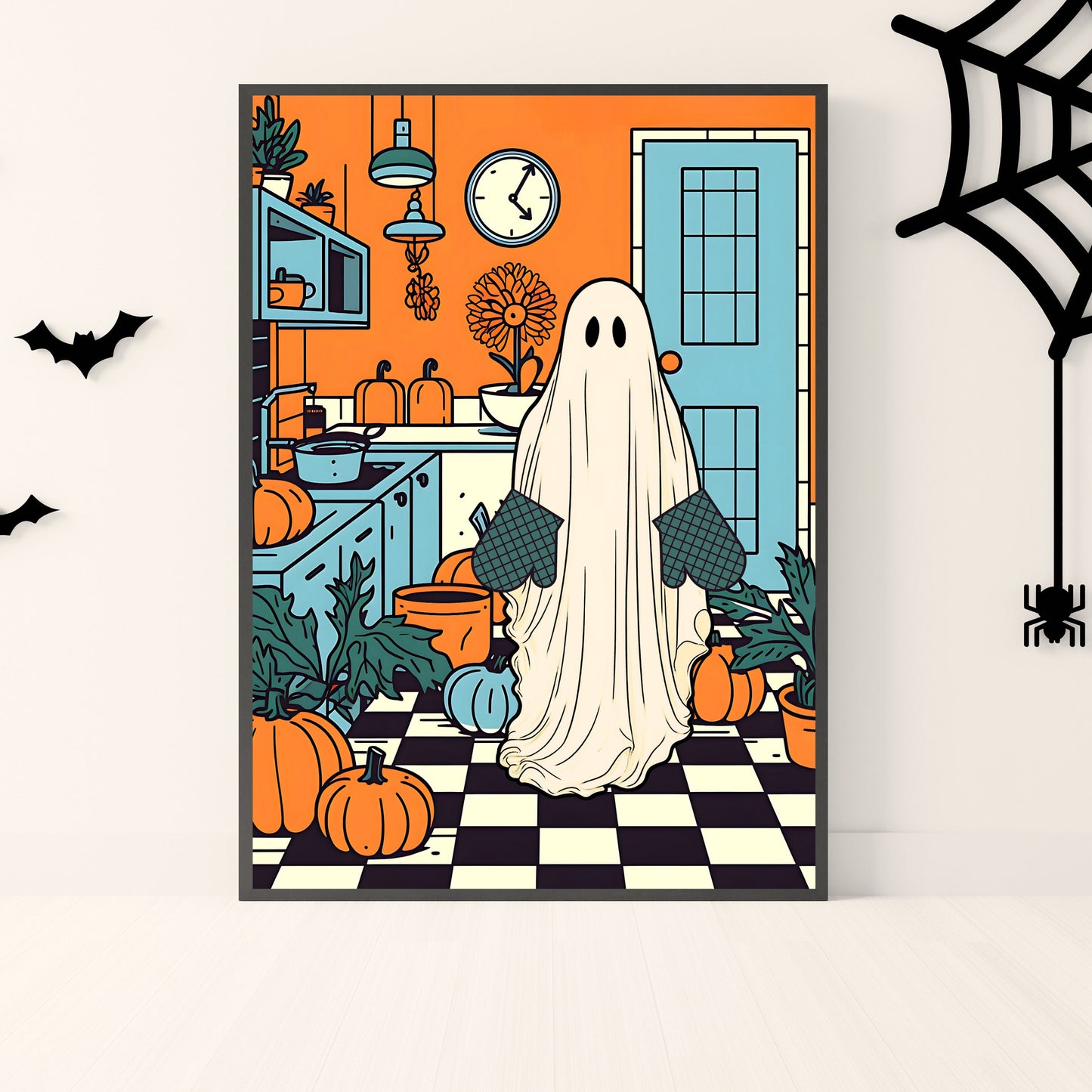 Oscar The Ghost Cooks Up A Snack In The Kitchen