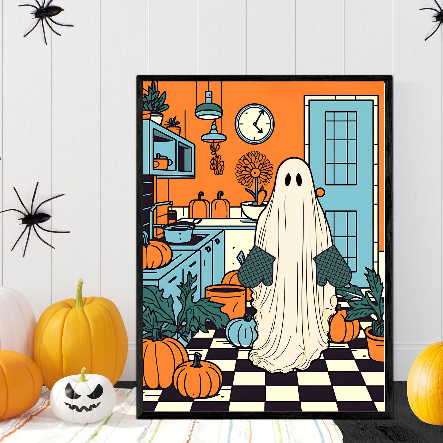 Oscar The Ghost Cooks Up A Snack In The Kitchen