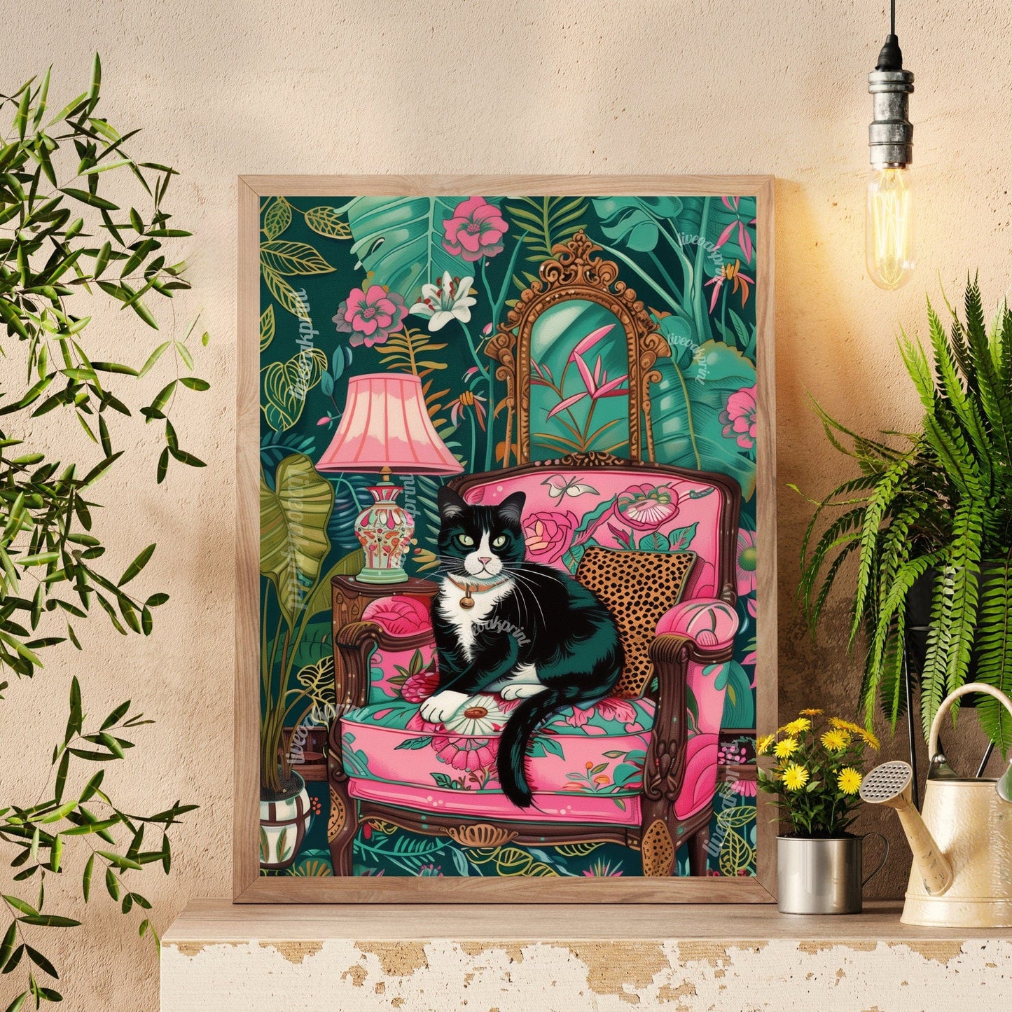 Tuxedo Cat Print