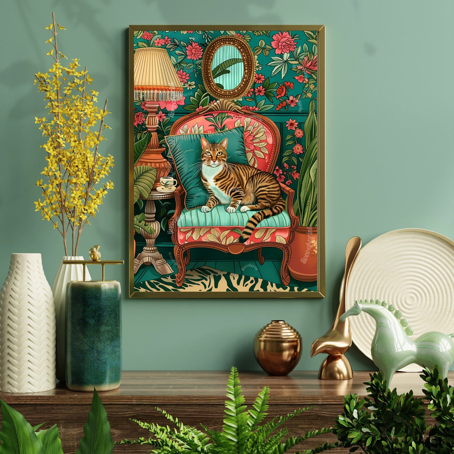 Tabby Cat Print