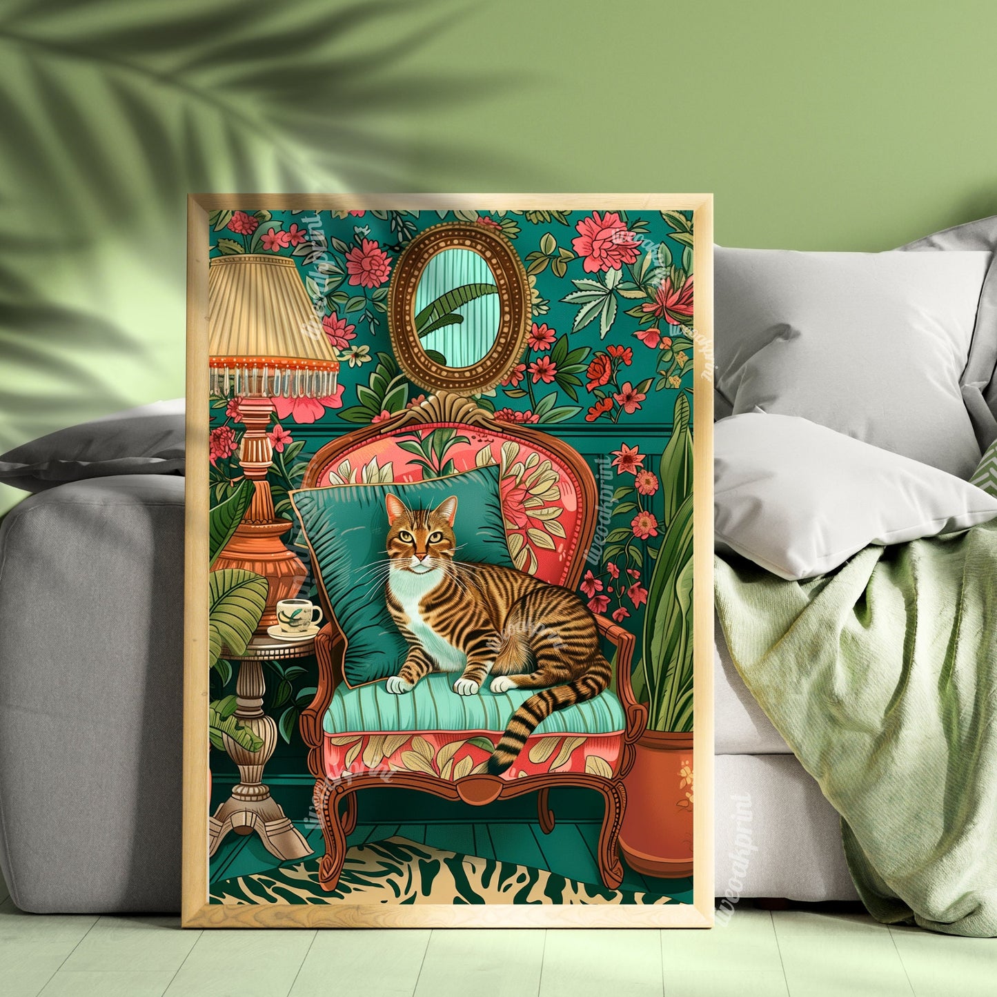 Tabby Cat Print