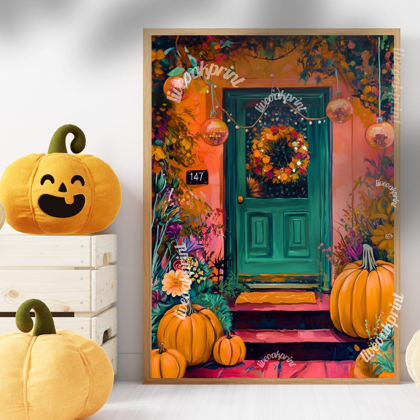 Cozy Fall Doorstep Print