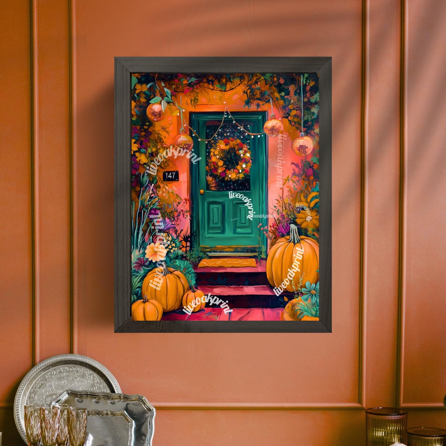 Cozy Fall Doorstep Print