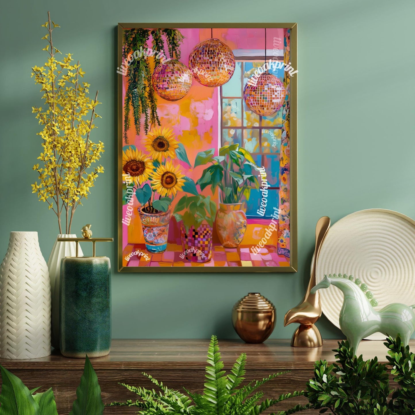 Sunflowers and Disco Balls