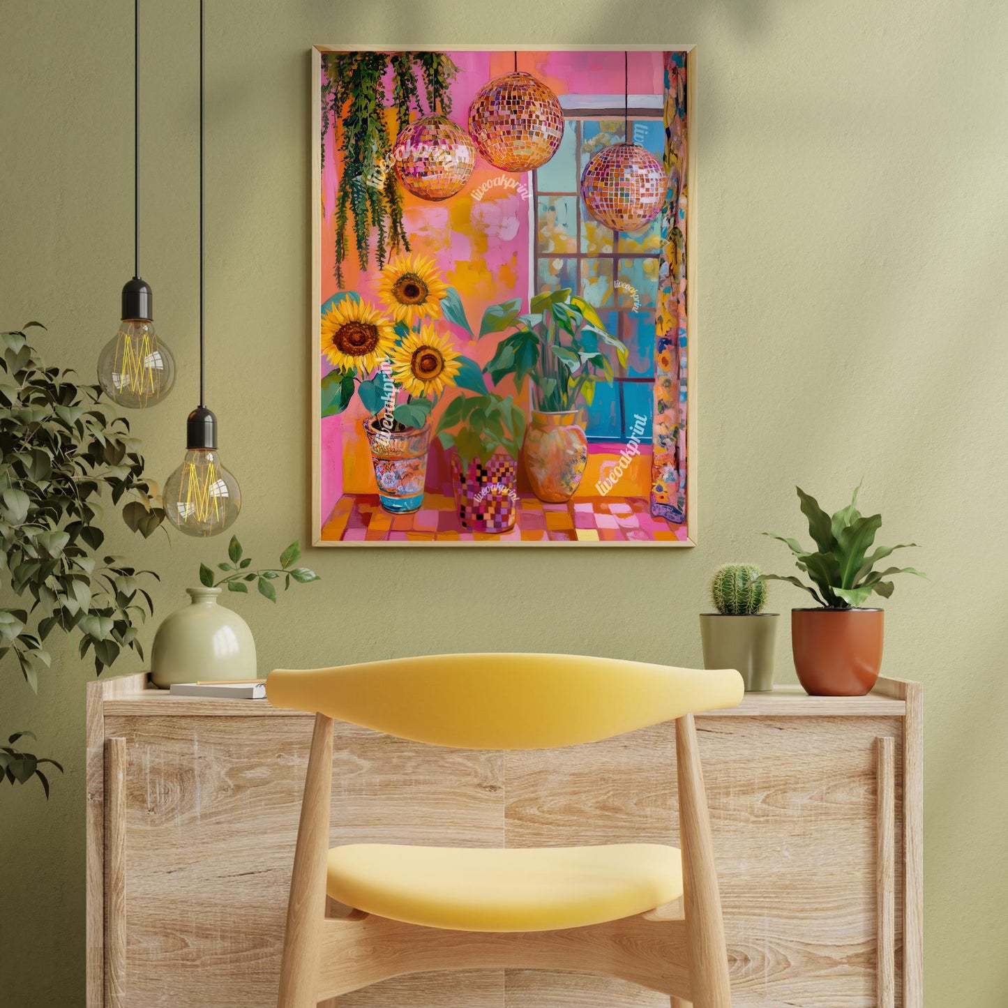 Sunflowers and Disco Balls