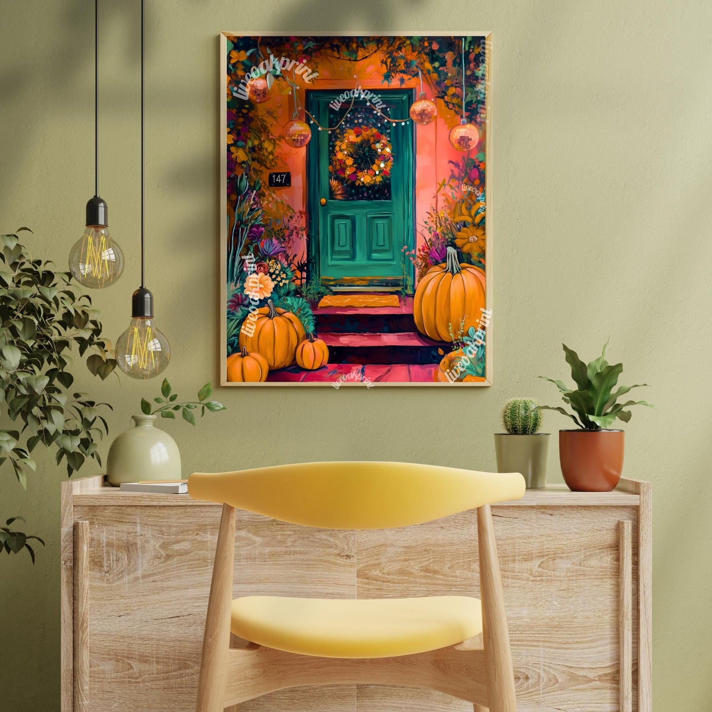 Cozy Fall Doorstep Print
