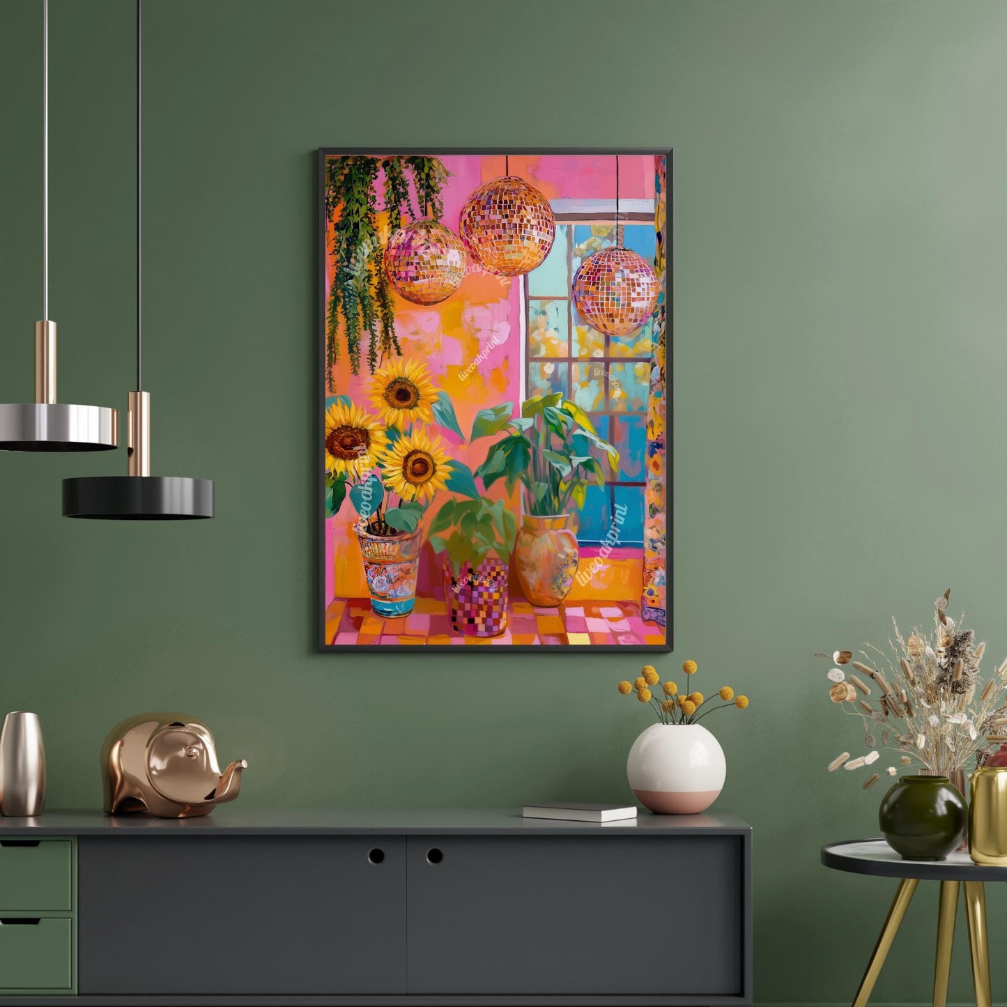 Sunflowers and Disco Balls
