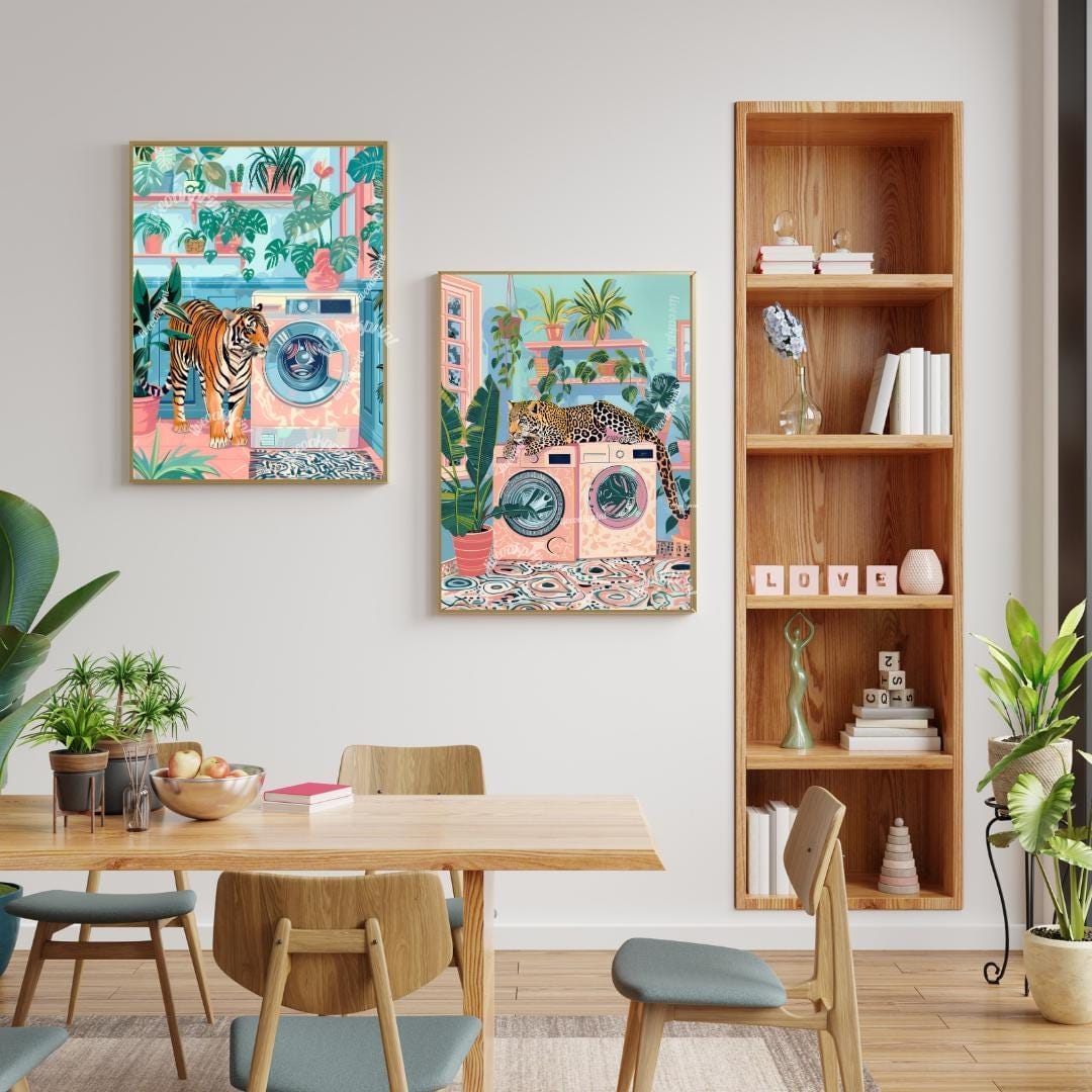 Laundry Leopard and Laundry Tiger Print Bundle
