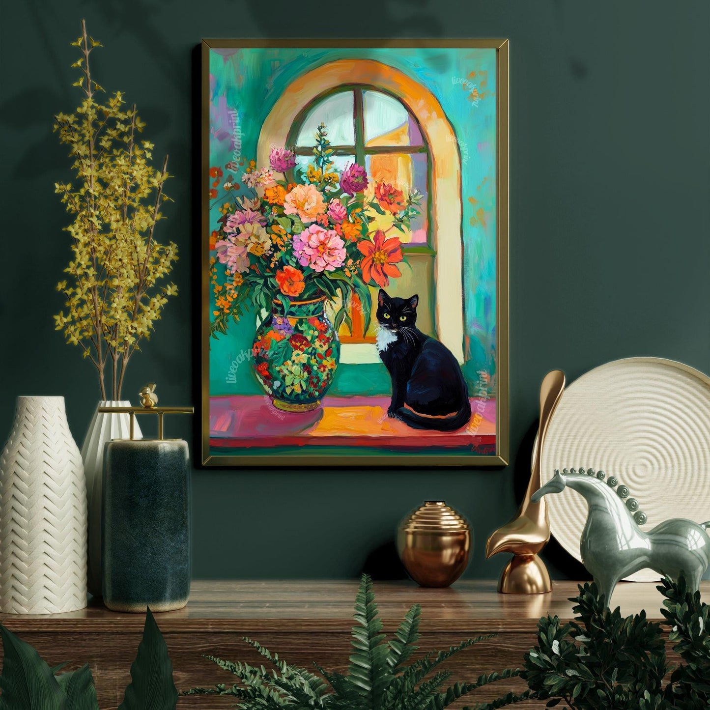 Tuxedo Cat Print