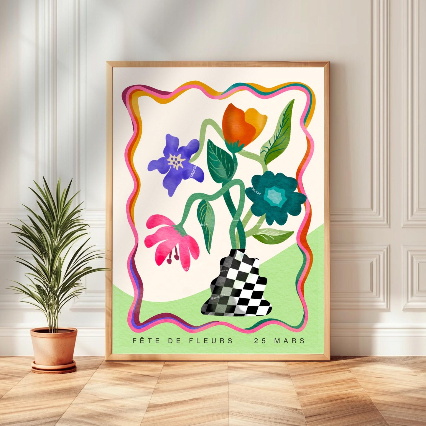 Festival of Flowers Sign – Dopamine Decor Vase