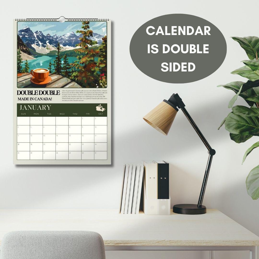 2025–2026 Mid Year Coffee Calendar – Coffee Around the World Wall Calendar – July Start Academic Planner – Travel Gift for Coffee Lovers