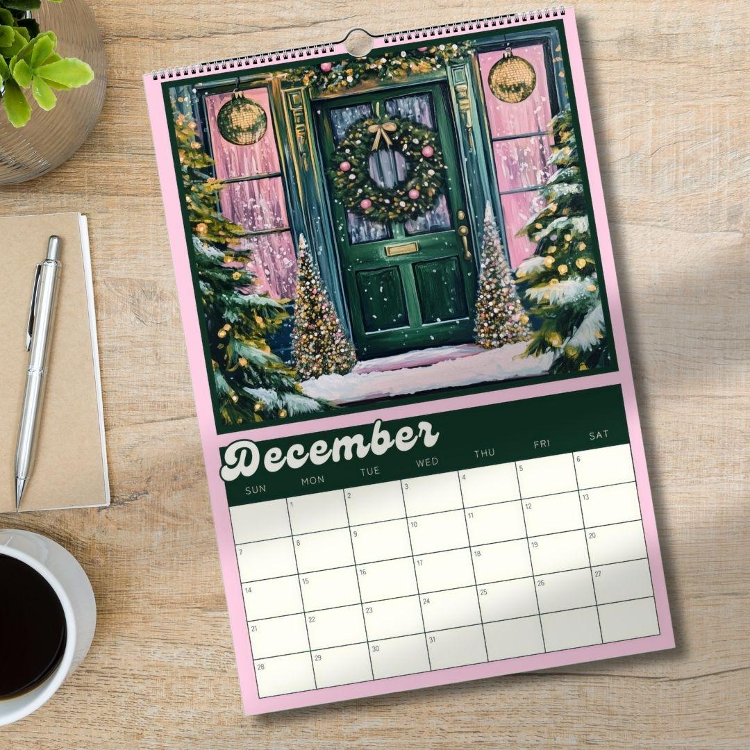 Dopamine Decor Academic Wall Calendar 2025–2026 – July Start Mid Year Planner – School Year Wall Art – Teacher Gift – Colorful Calendar
