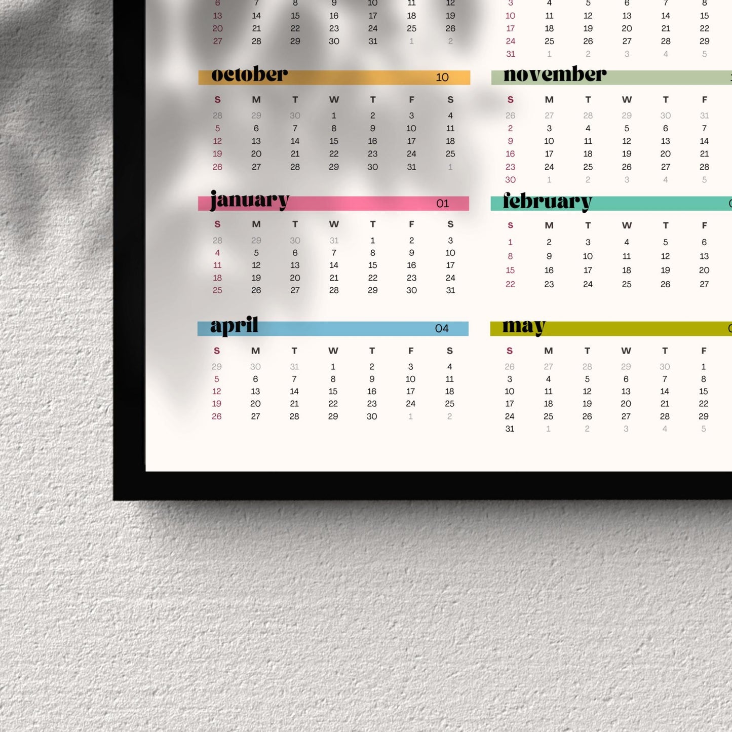 2025–2026 Wall Calendar – What’s the Best That Can Happen – July Start Academic Calendar – Mid Year Teacher Calendar – Year at a Glance