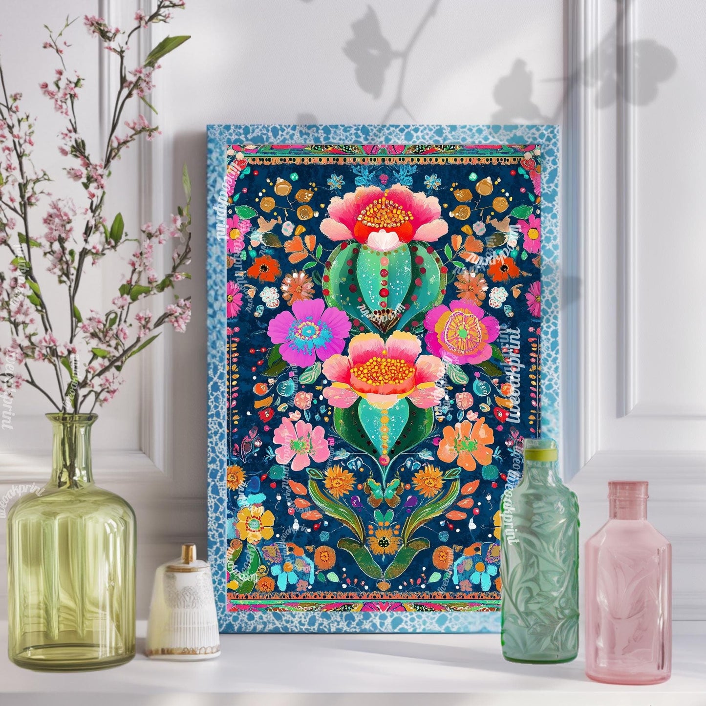 Maximalist Cactus Wall Art