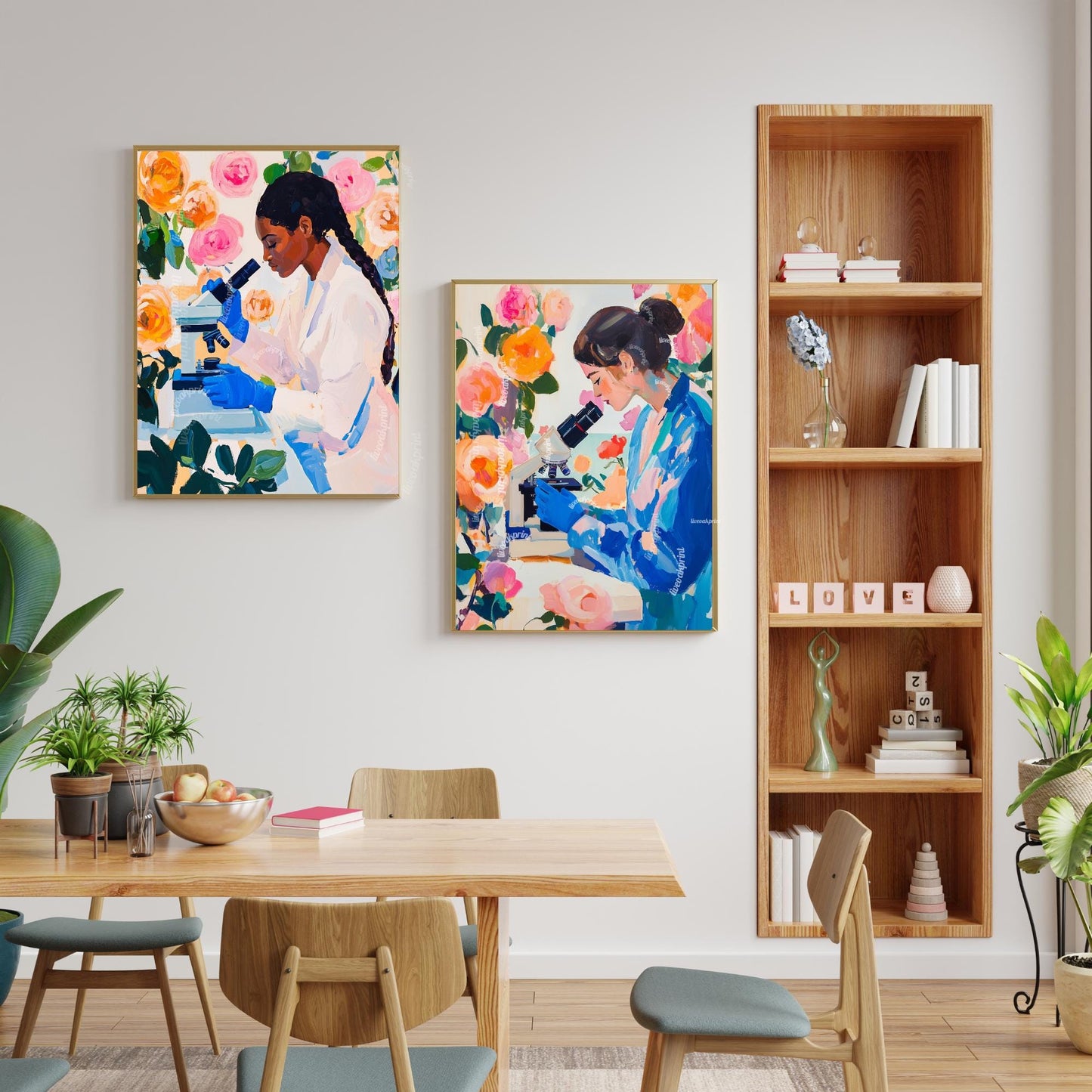 Women Scientist Art Print