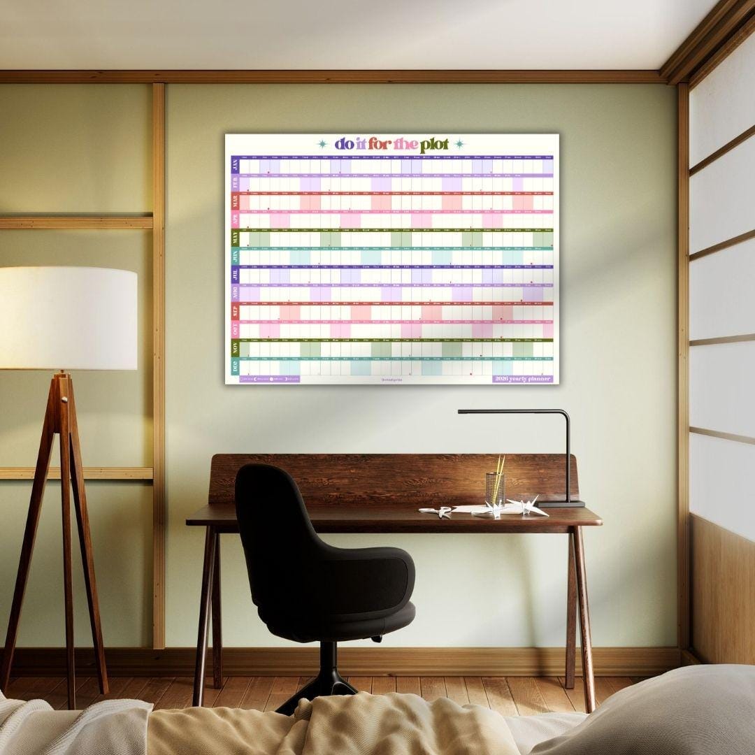 Do It For The Plot 2026 Wall Planner - Large Yearly Wall Calendar