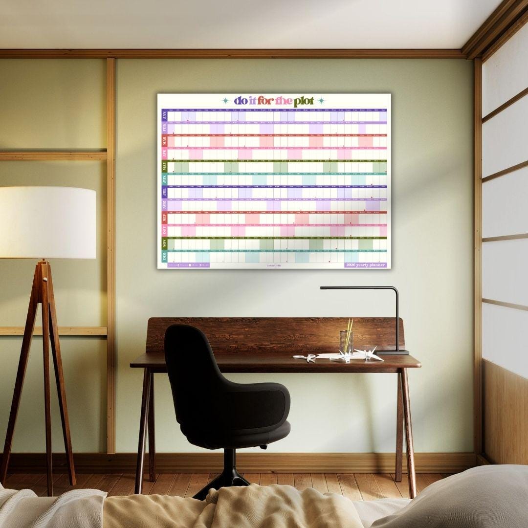 Do It For The Plot 2026 Wall Planner - Large Yearly Wall Calendar