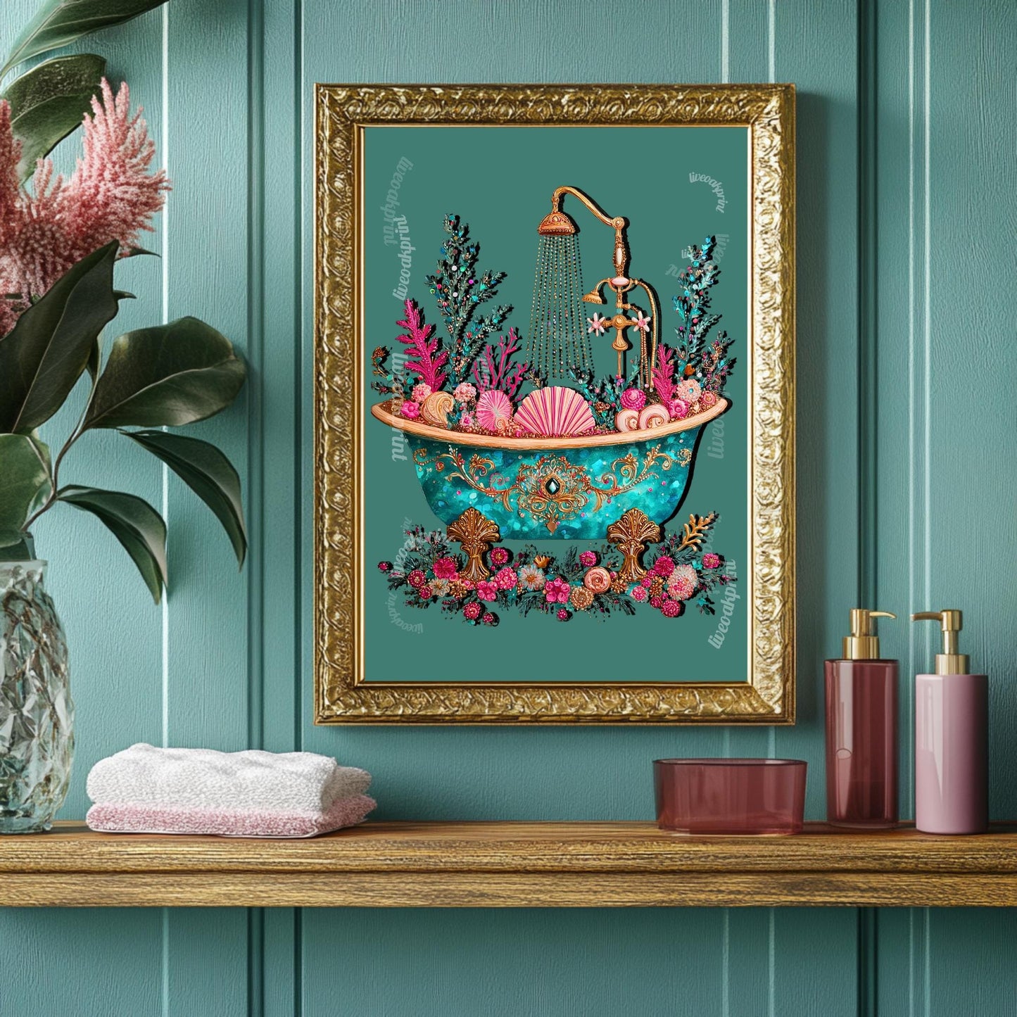 Beach House Bathroom Print
