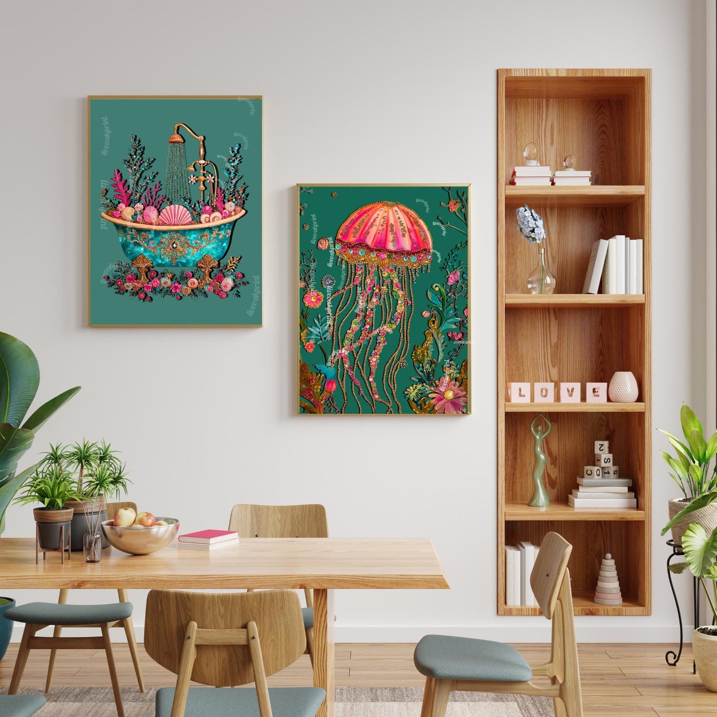 Beach House Bathroom Print