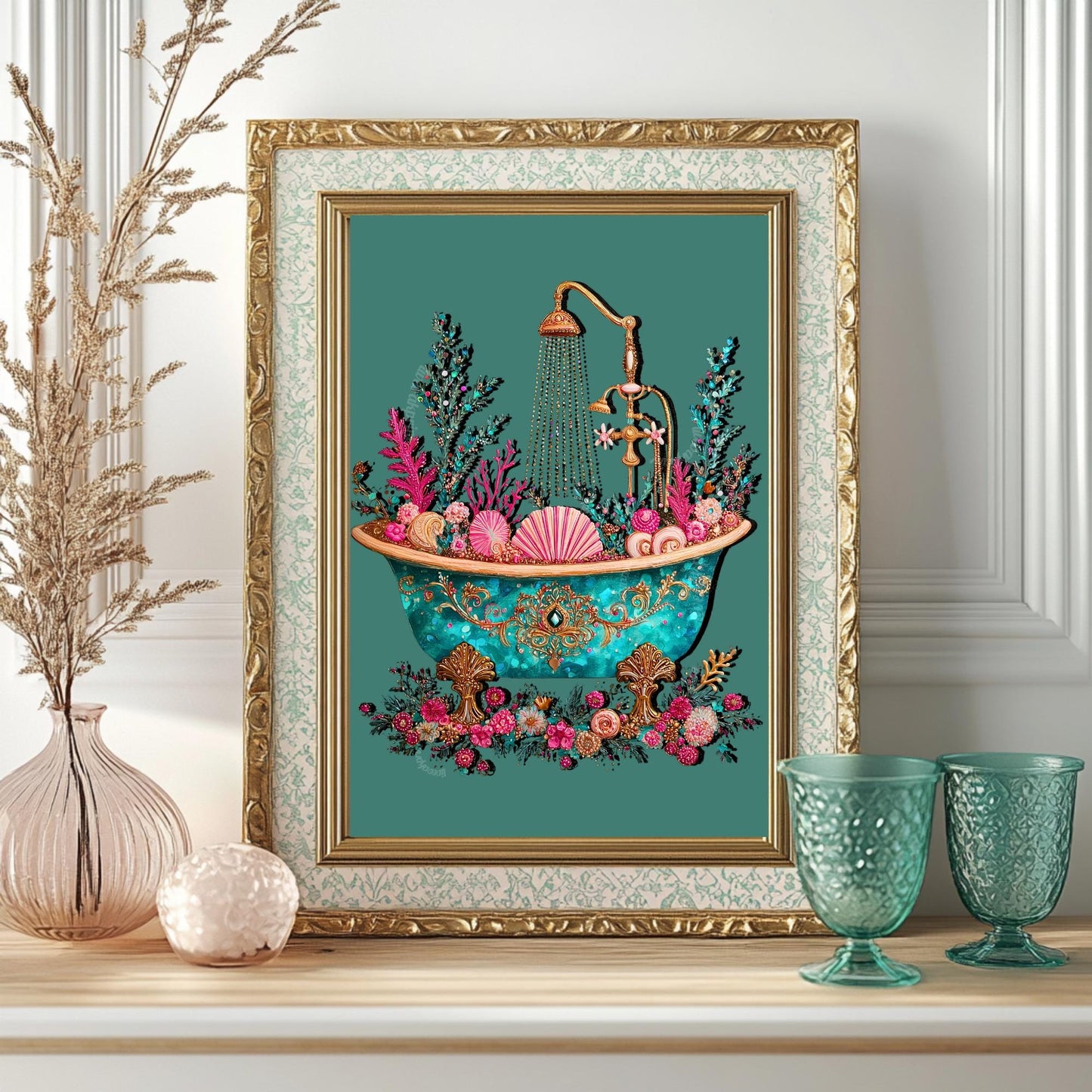Beach House Bathroom Print