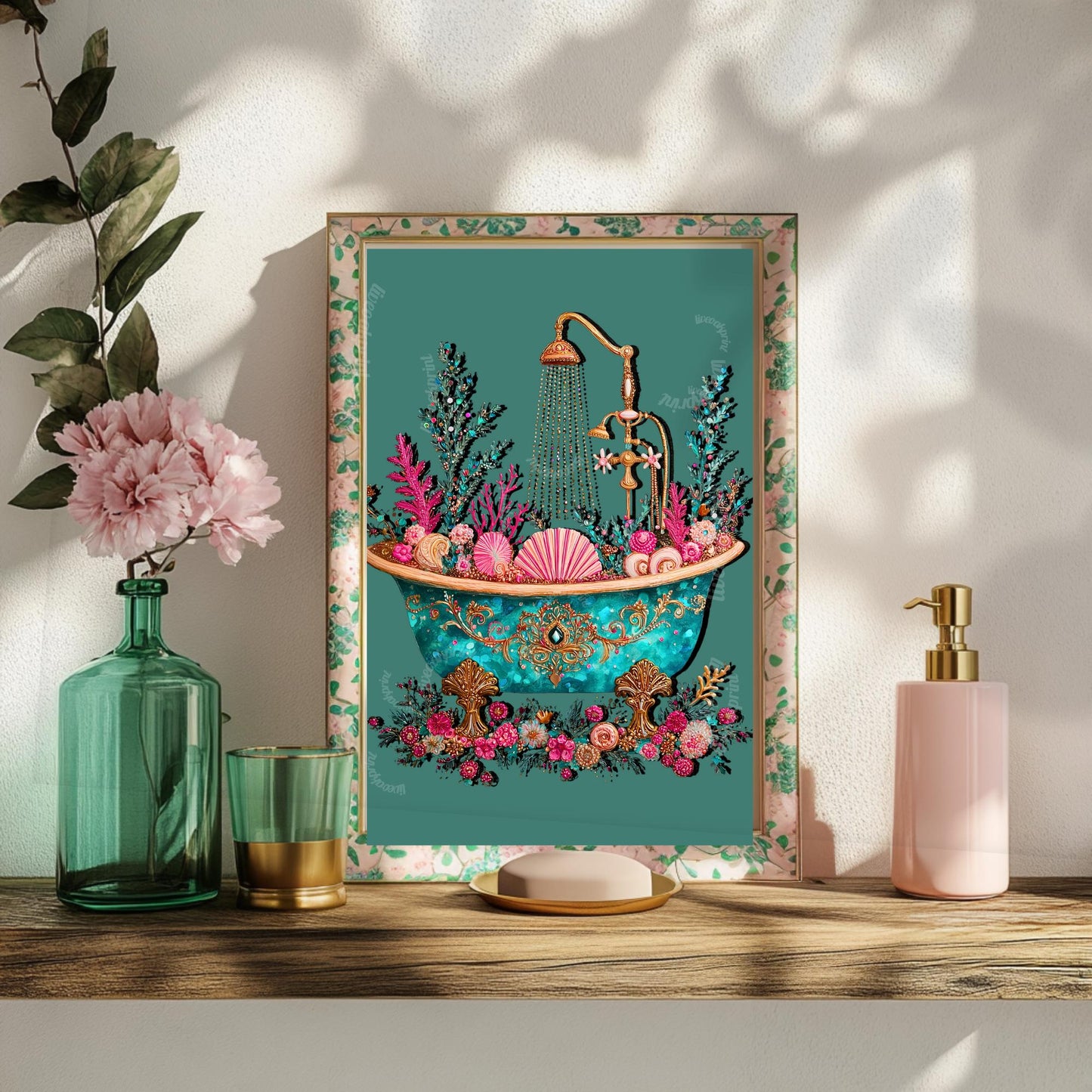 Beach House Bathroom Print