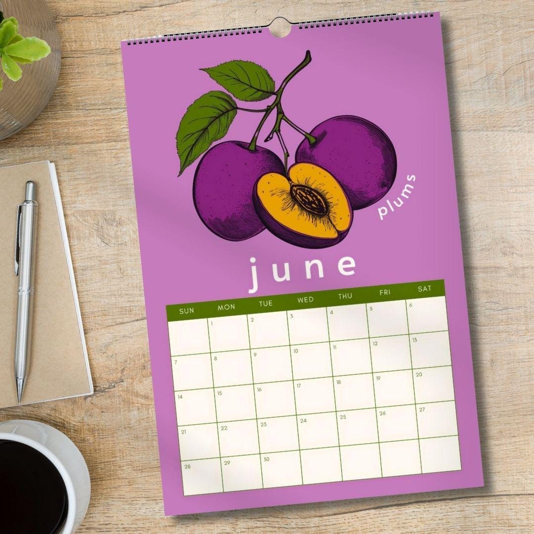 2026 Wall Calendar: Seasonal Produce Calendar – 2026 Kitchen Calendar