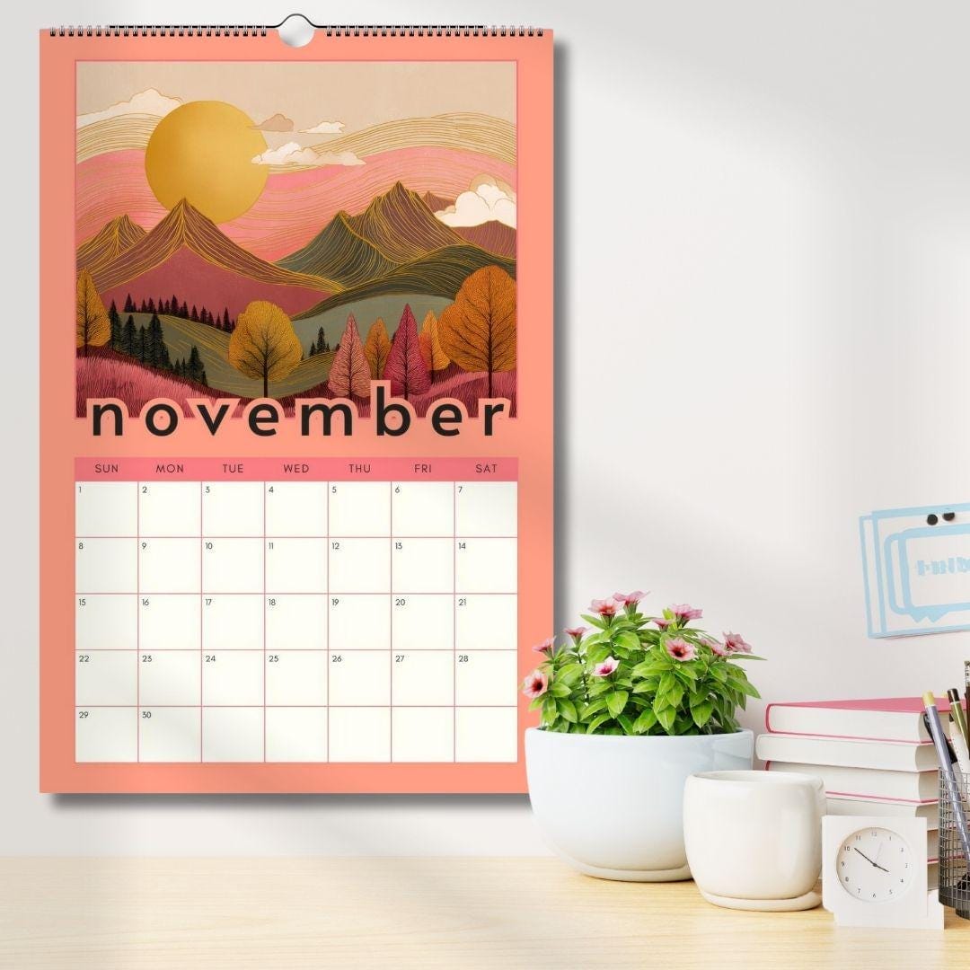 2026 Mountain Wall Calendar - Colorful 2026 Calendar - Nature Lover Gift