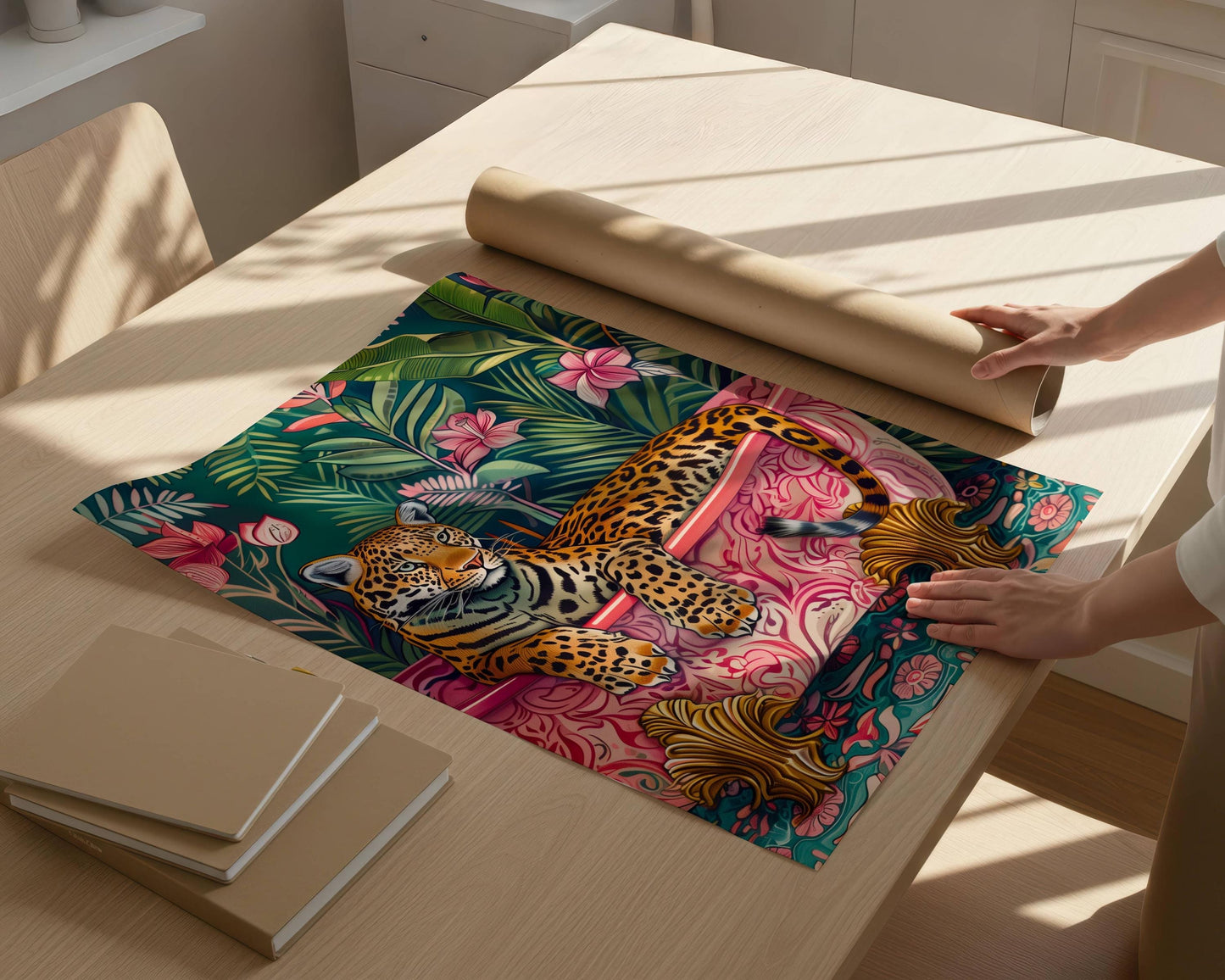 Leopard in a Bathtub Print