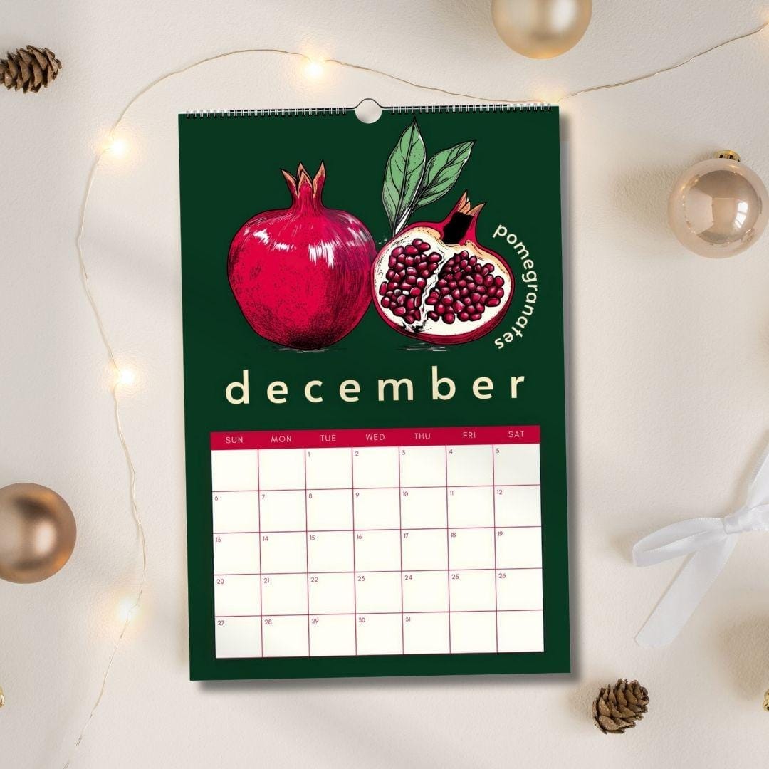 2026 Wall Calendar: Seasonal Produce Calendar – 2026 Kitchen Calendar