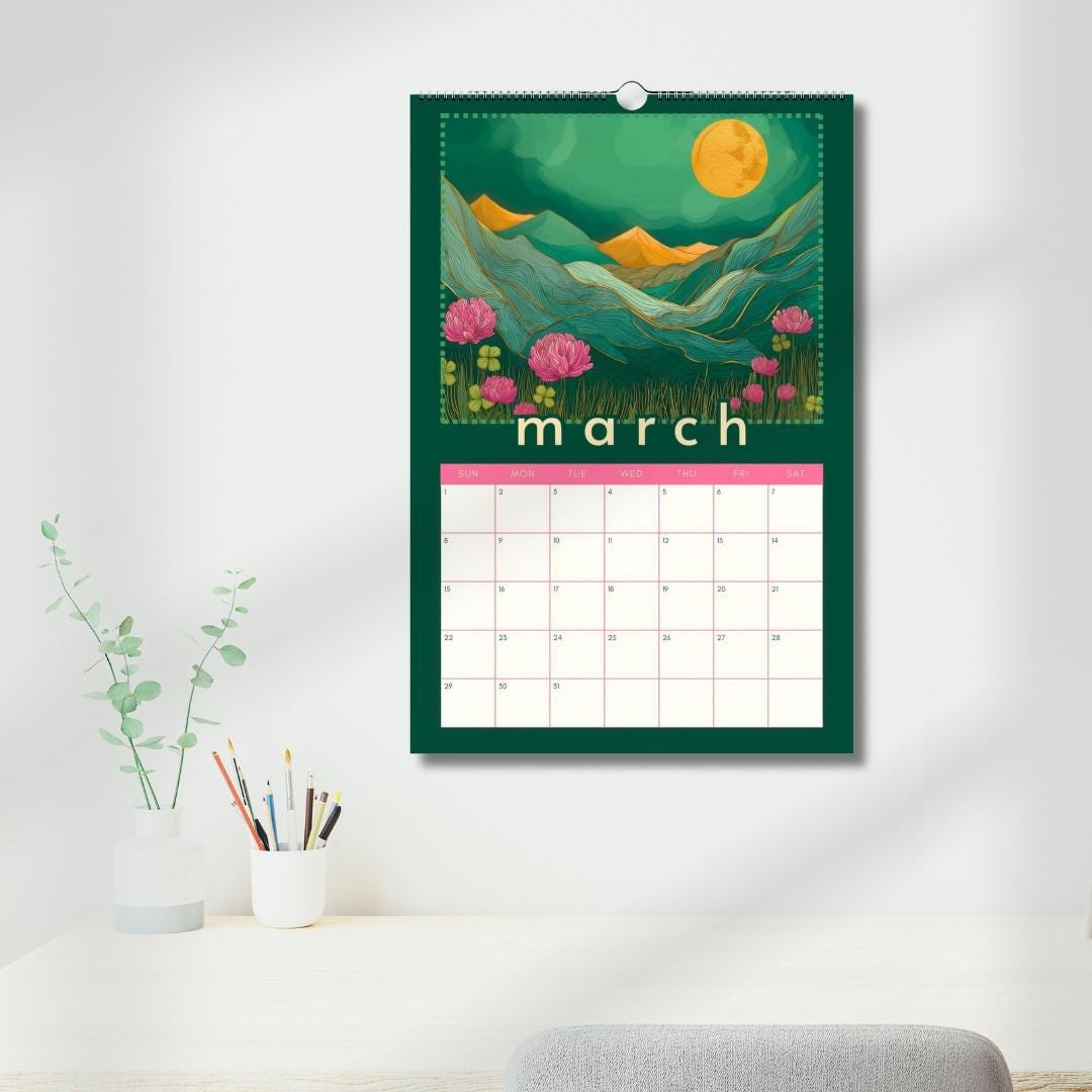 2026 Mountain Wall Calendar - Colorful 2026 Calendar - Nature Lover Gift
