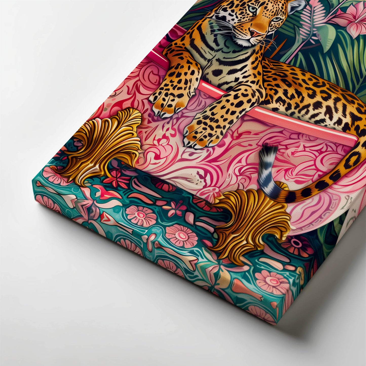Leopard in a Bathtub Print