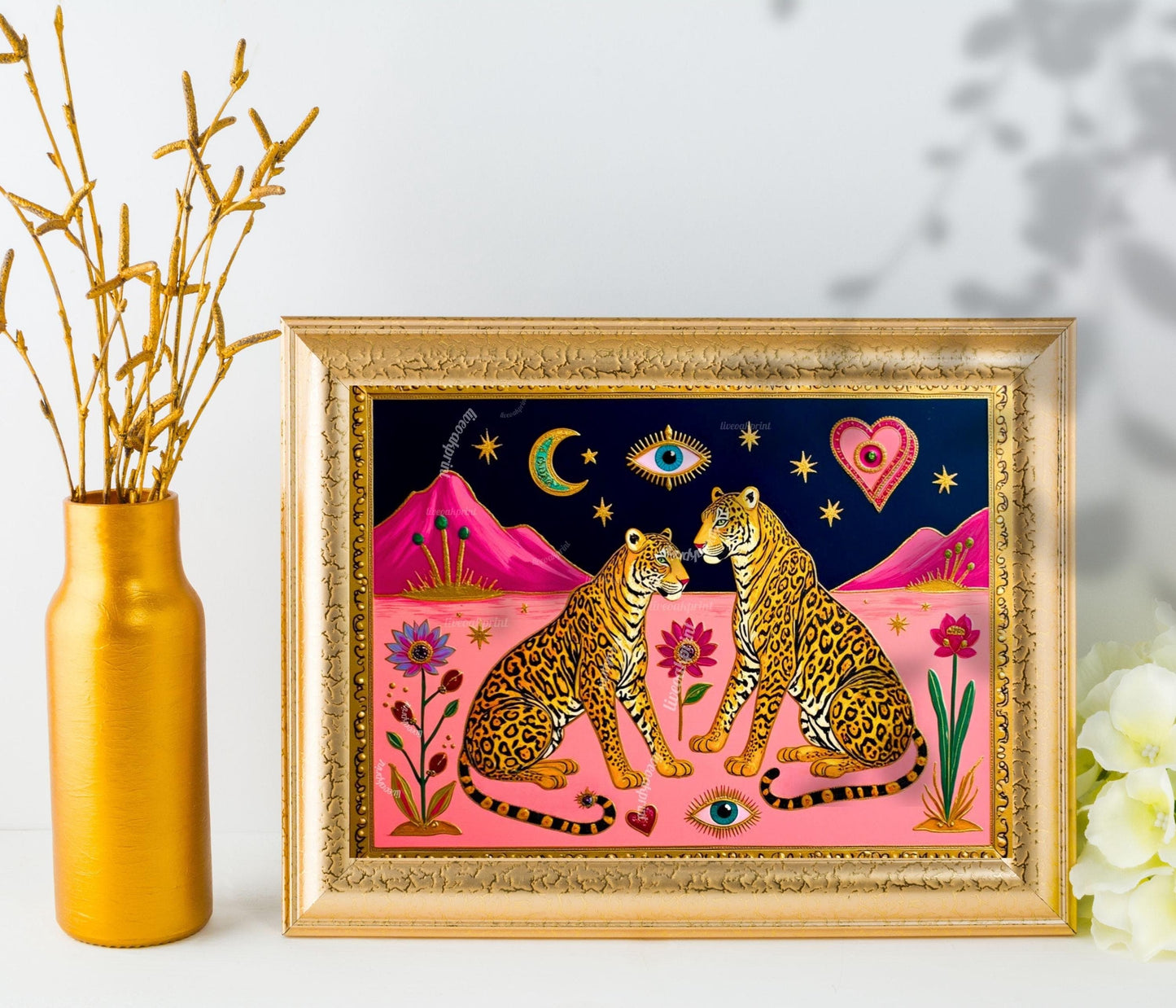 Sacred Leopard Art Print