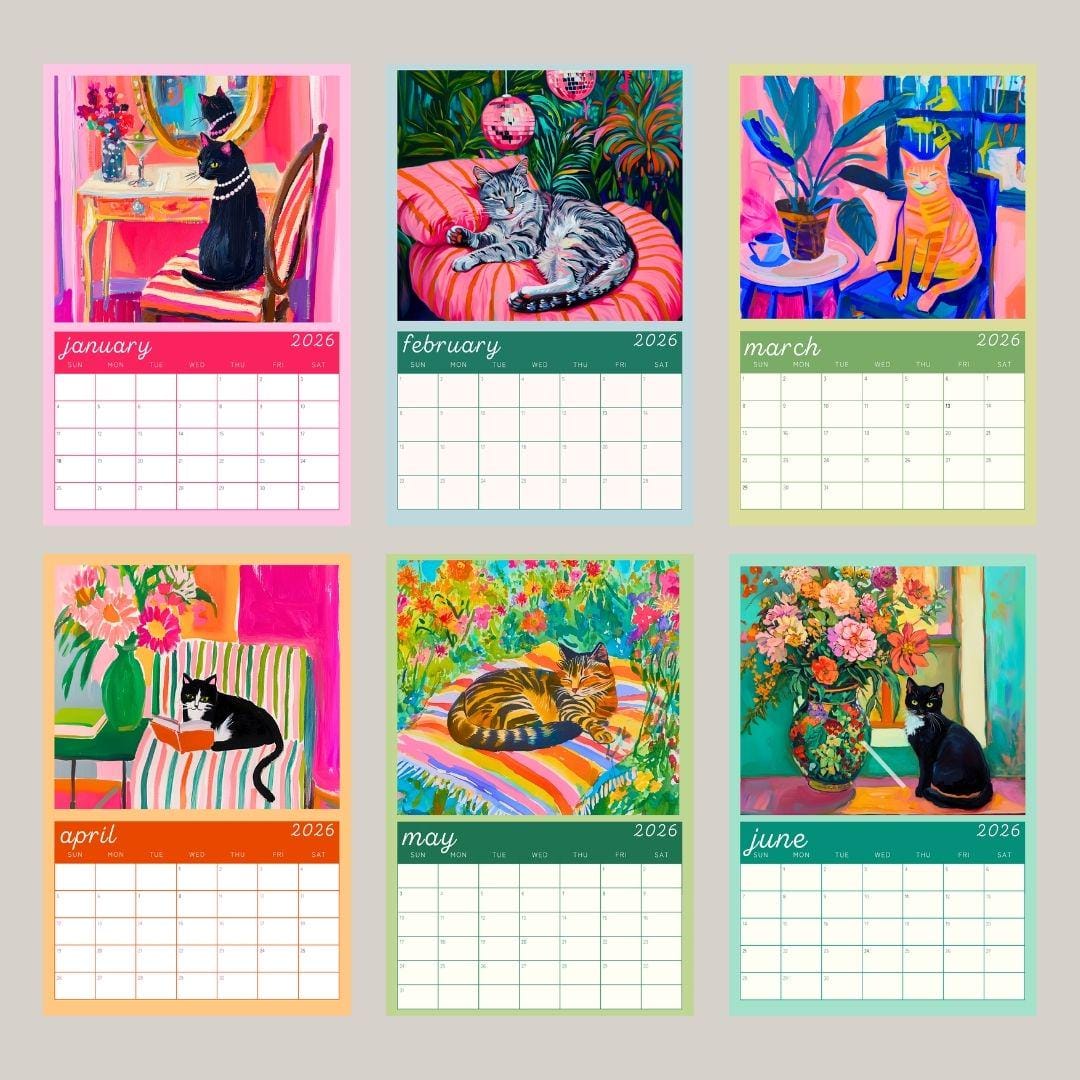 2026 Cat Calendar: Cozy Cats – Cat Lover Gift, Cute Cat Calendar, Cozy Home Décor for Cat Moms & Pet Lovers