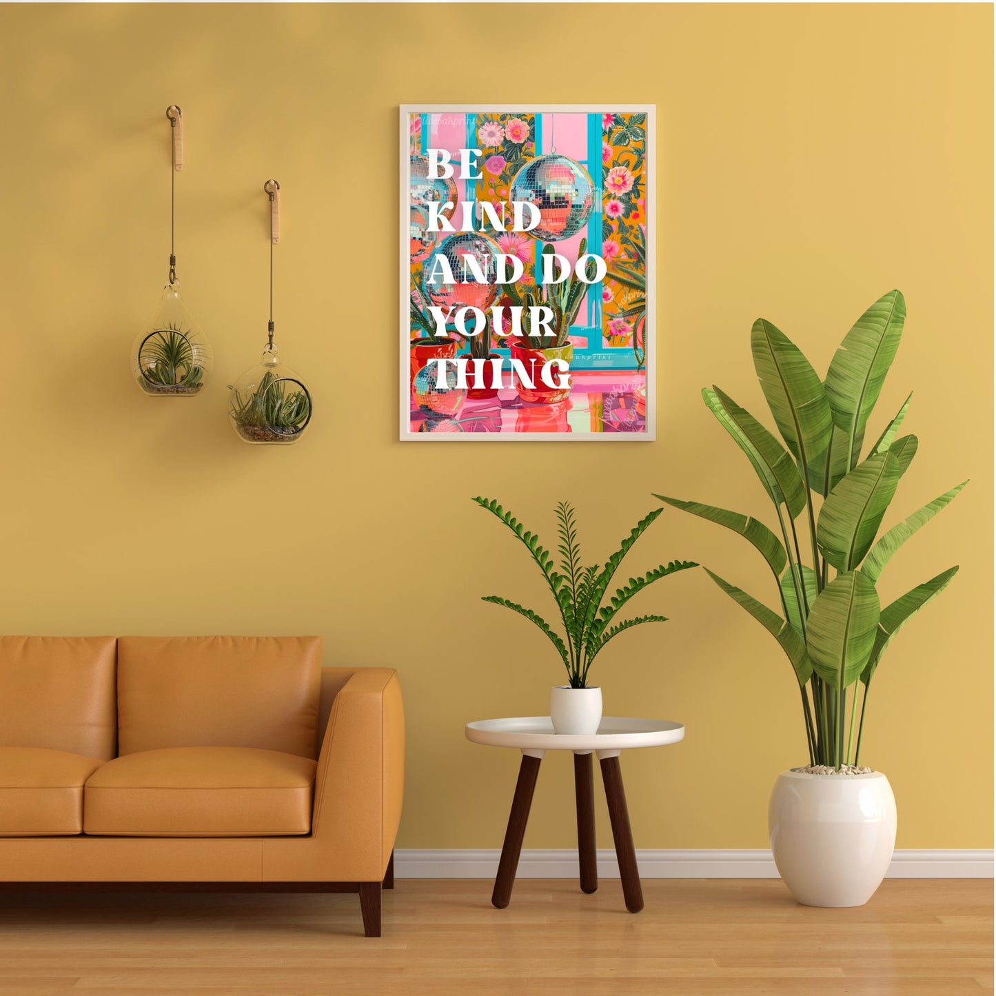 Be Kind and Do Your Thing - Positive Quote Art - 1970s Retro Decor - Groovy Retro Print - Disco Art Print - Groovy Wall Art LiveOakPrint