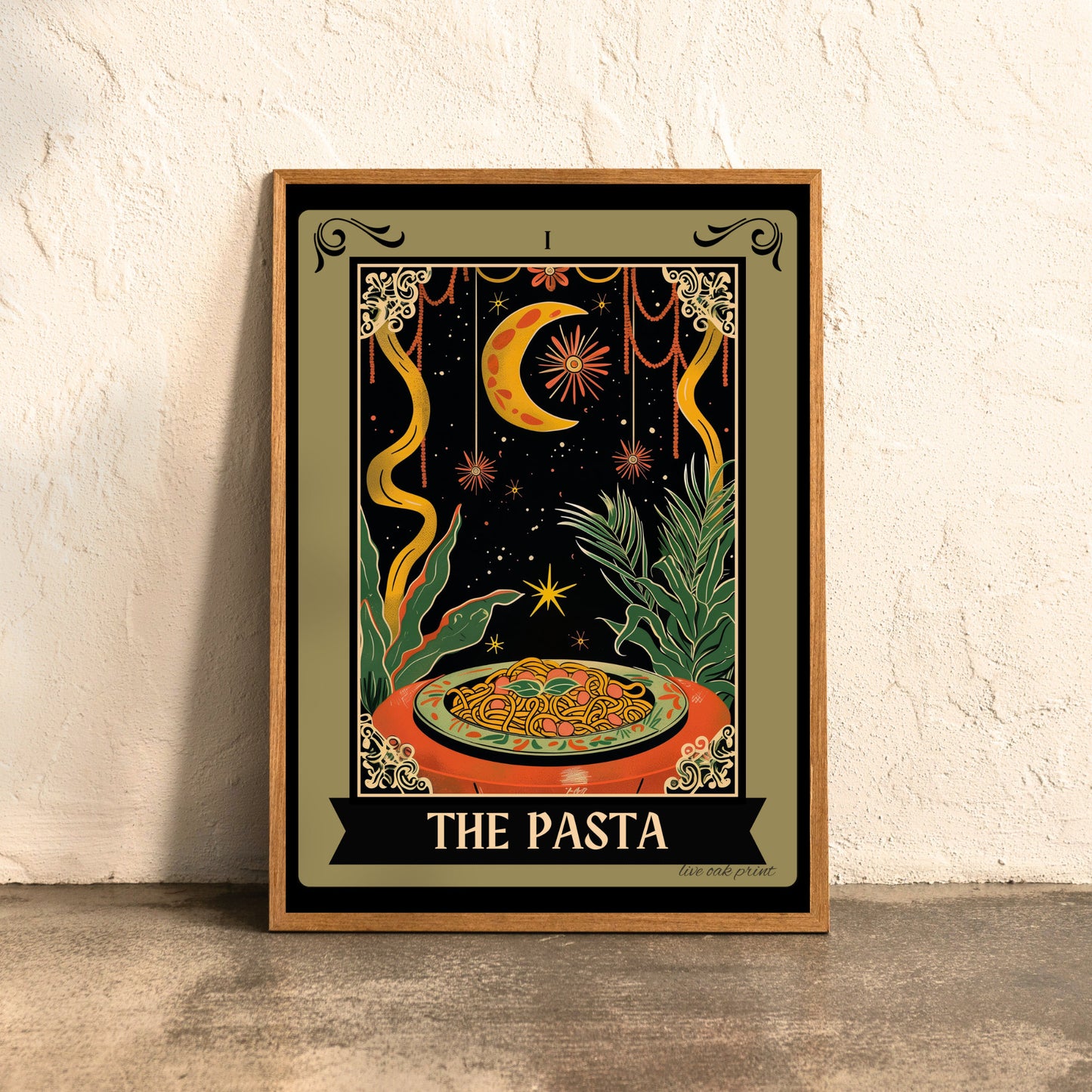 The Pizza / The Pasta / The Wine - Kitchen Prints - Food Tarot Cards - Italian Cuisine Prints - Italian Food Print - Witchy Kitchen Decor LiveOakPrint