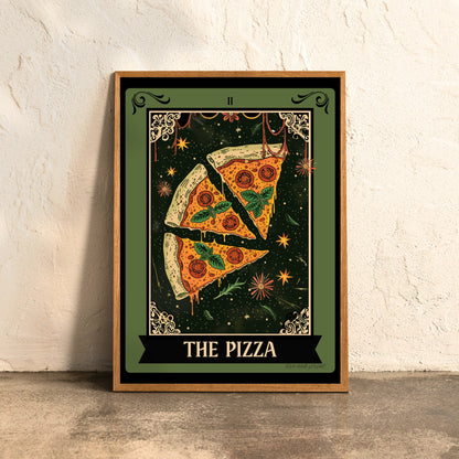 The Pizza / The Pasta / The Wine - Kitchen Prints - Food Tarot Cards - Italian Cuisine Prints - Italian Food Print - Witchy Kitchen Decor LiveOakPrint