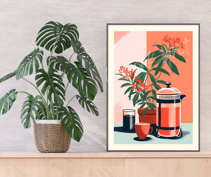 Coffee Press Wall Art