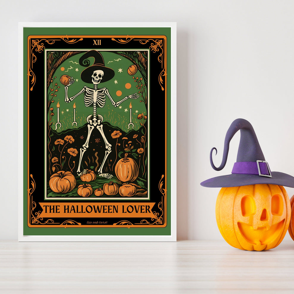 The Halloween Lover Tarot Card Print