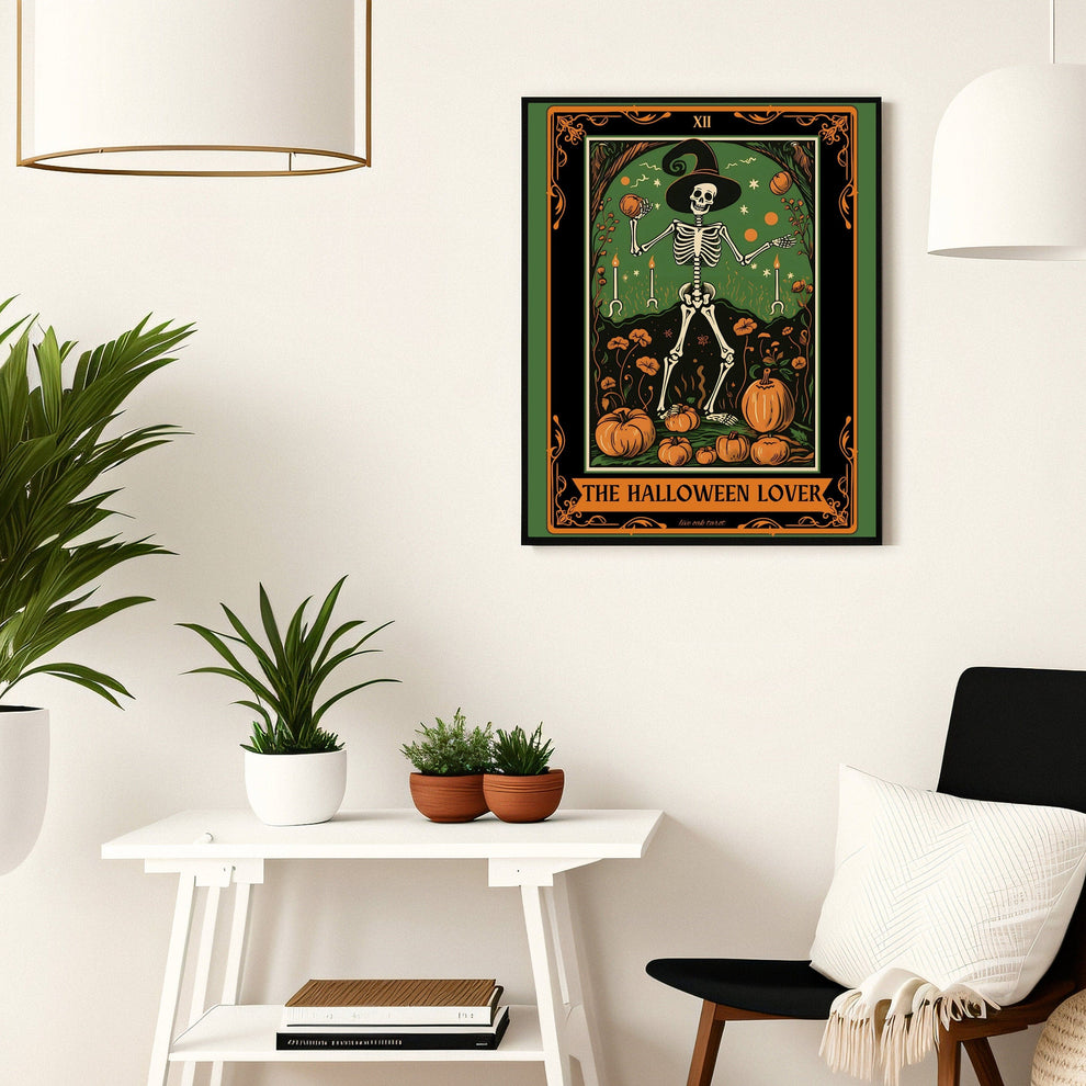 The Halloween Lover Tarot Card Print