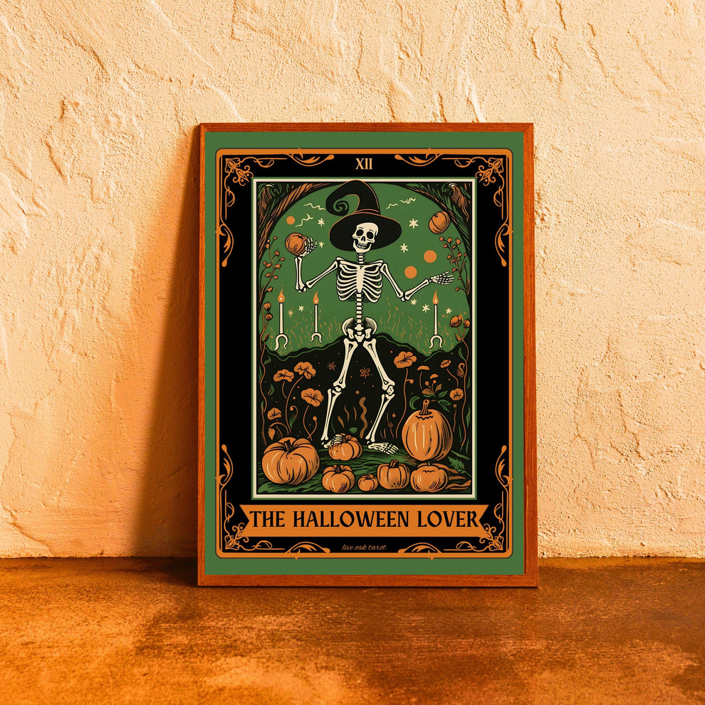 The Halloween Lover Tarot Card Print