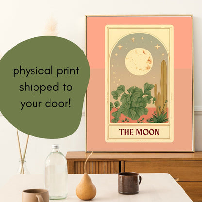 The moon tarot card