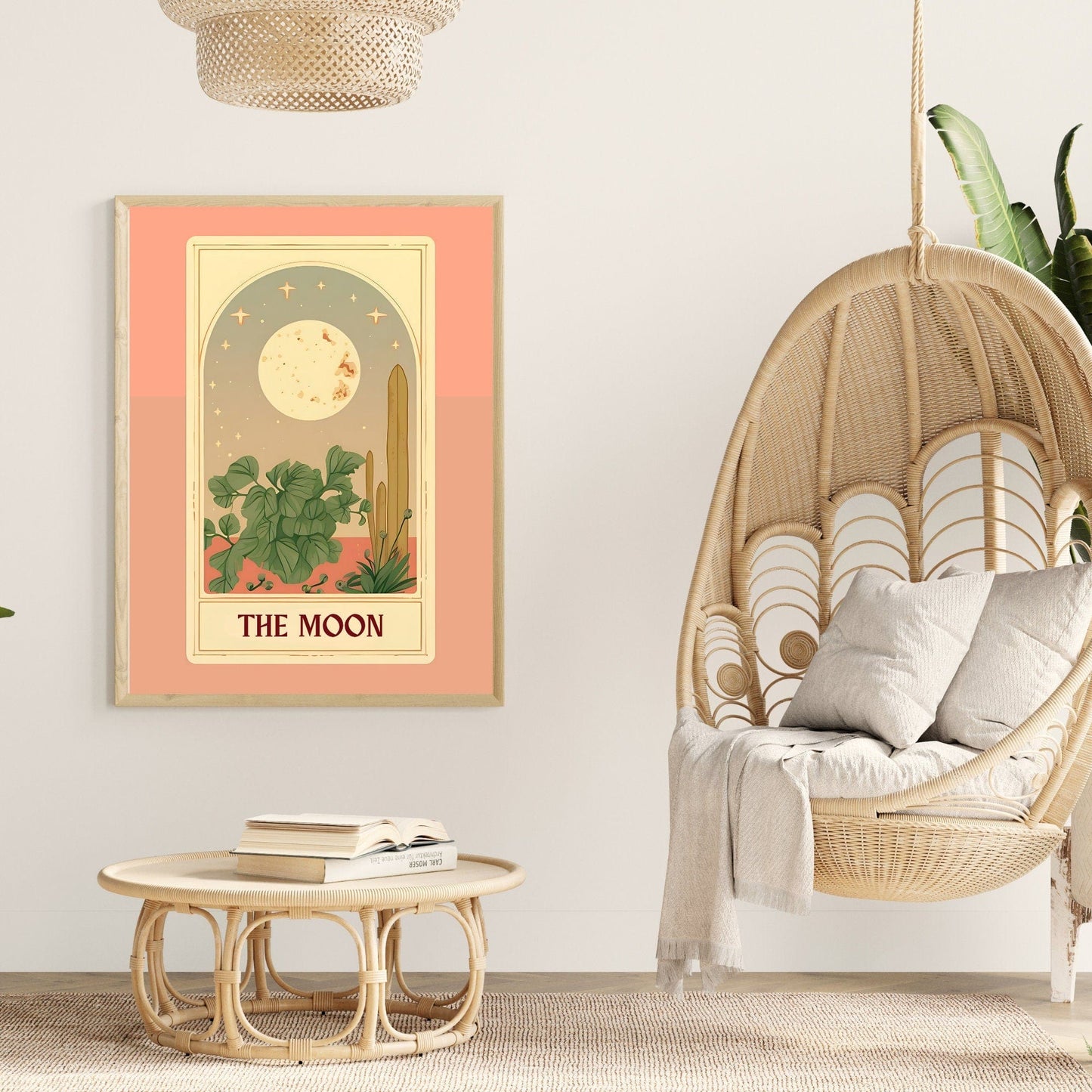 The moon tarot card