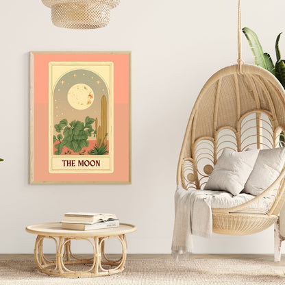 The moon tarot card