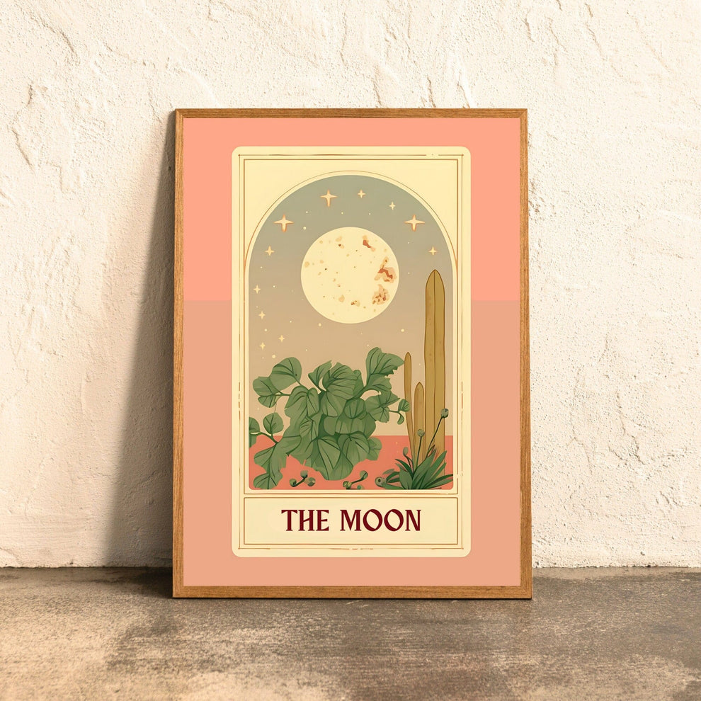 The moon tarot card