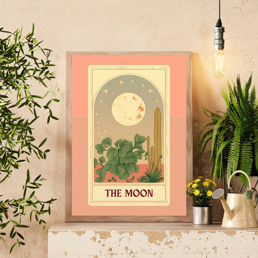 The moon tarot card