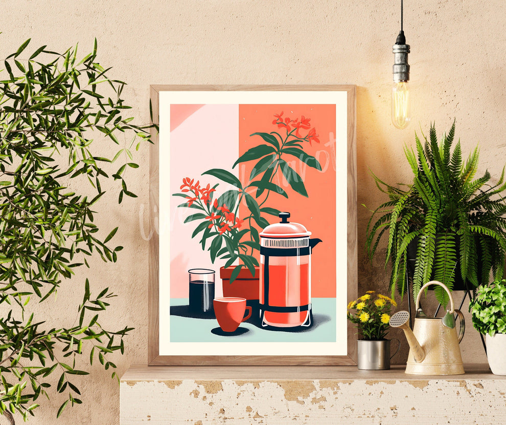 Coffee Press Wall Art