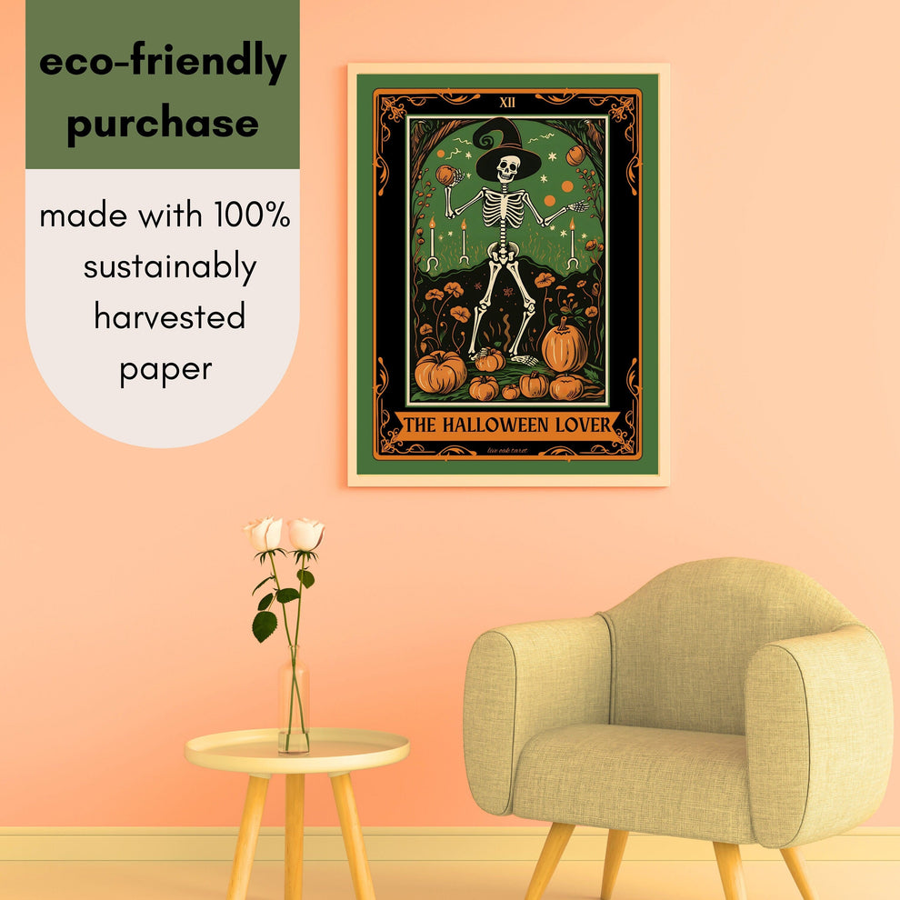 The Halloween Lover Tarot Card Print