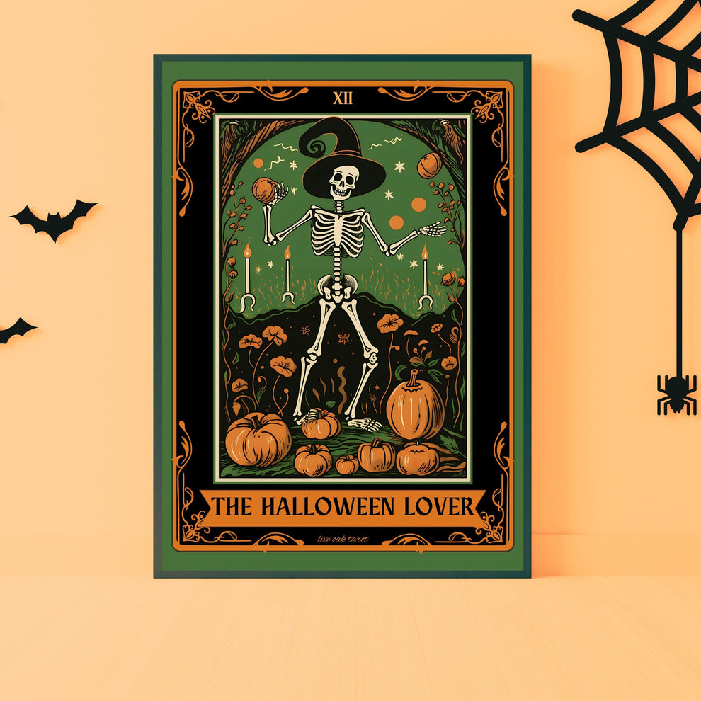 The Halloween Lover Tarot Card Print