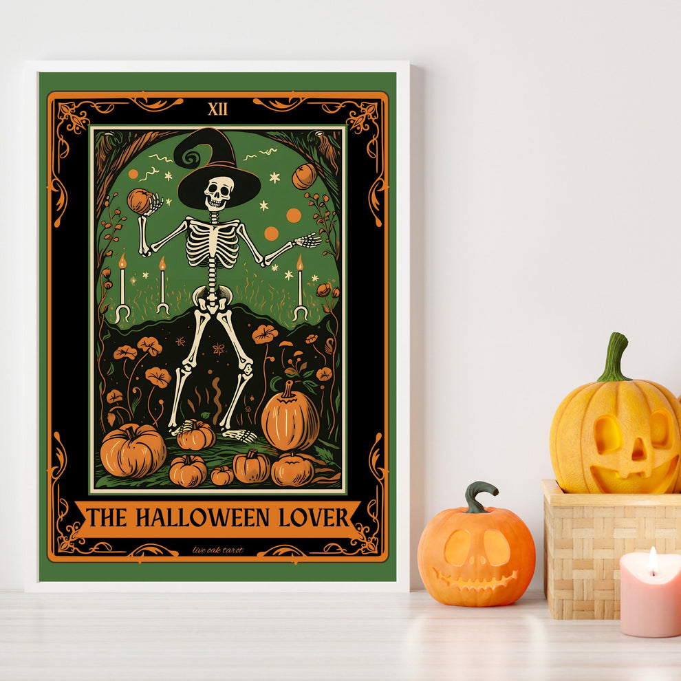 The Halloween Lover Tarot Card Print