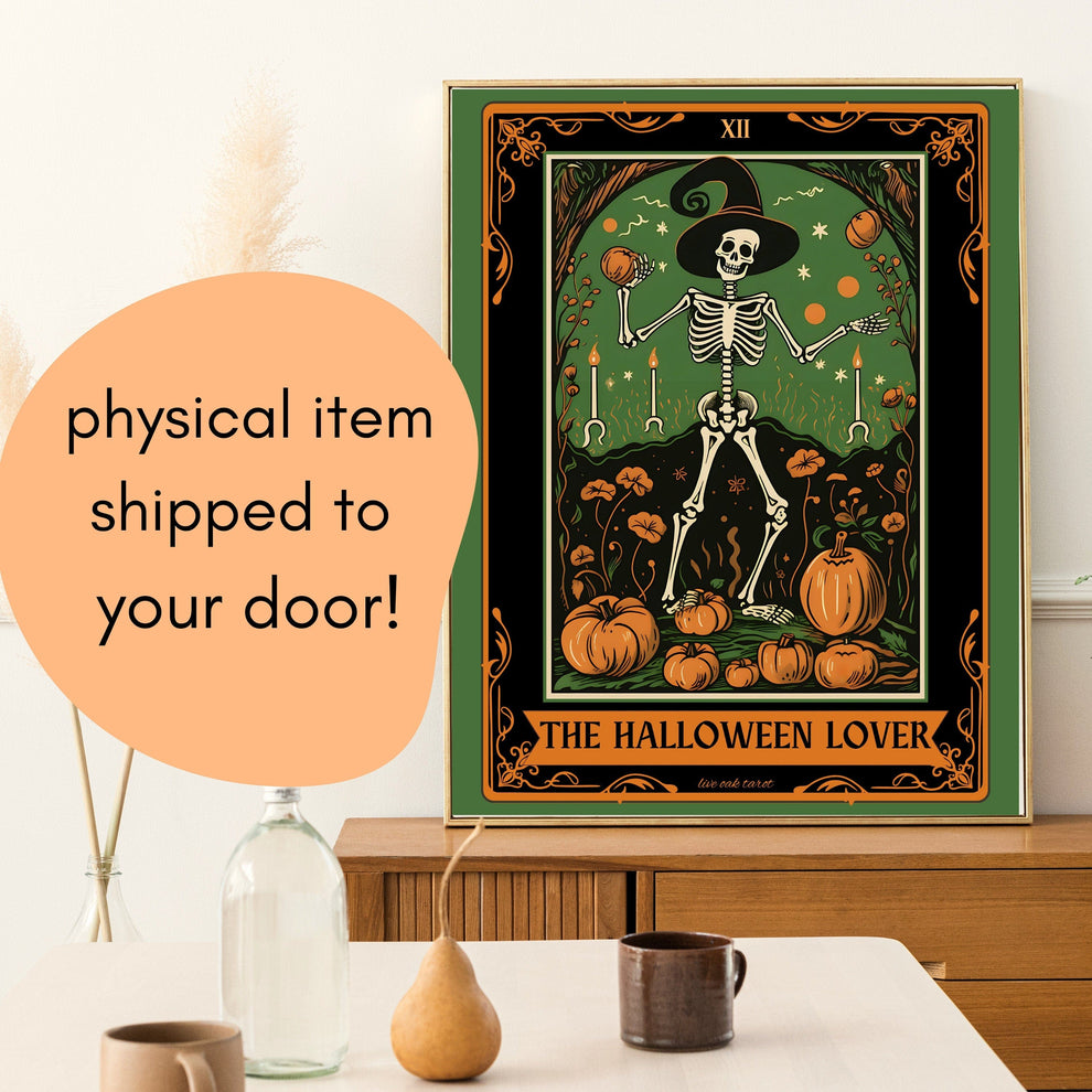 The Halloween Lover Tarot Card Print